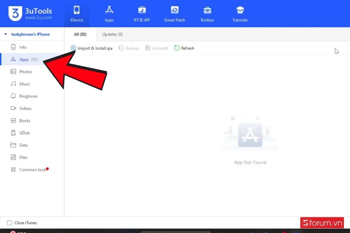 Kết nối iPhone với máy tính và mở 3uTools