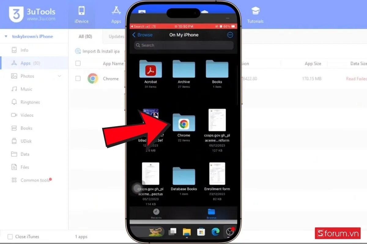 Kiểm tra lại file trên iPhone