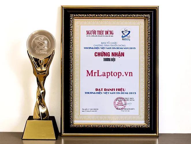 Hình ảnh chiếc cup và giấy chứng nhận uy tín