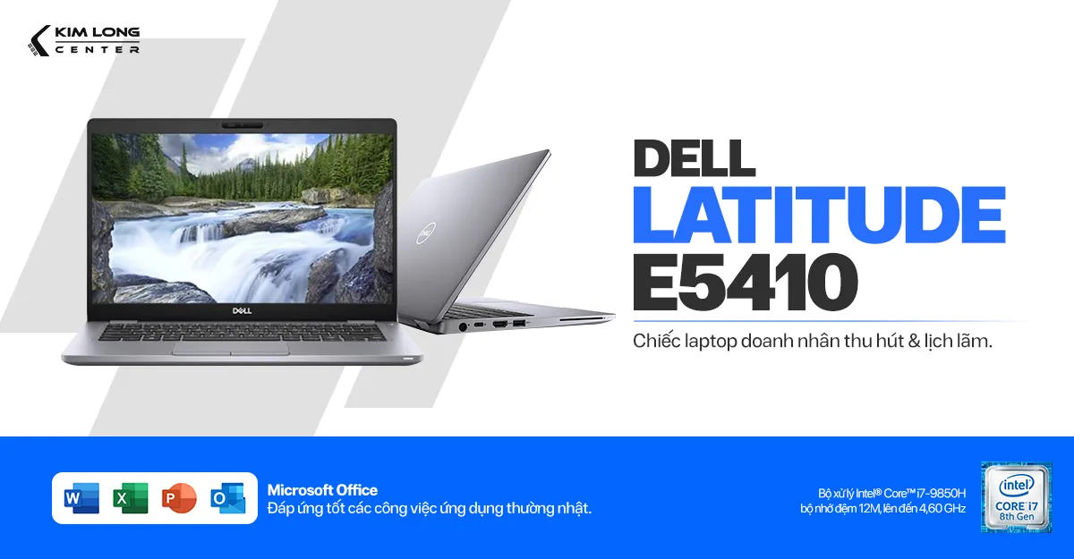Mẫu Dell Latitude 5410 trang bị chip i7 thế hệ 10 mới nhất trong tầm giá