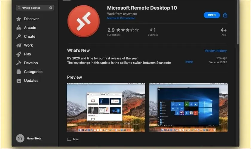 Microsoft Remote Desktop cho phép người dùng điều khiển máy tính Windows từ xa