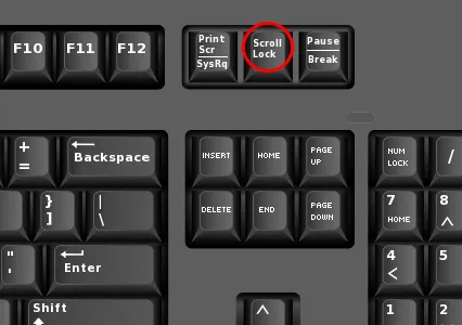 Phím Scroll Lock giúp khóa chức năng cuộn trang trong các bảng tính Excel phức tạp