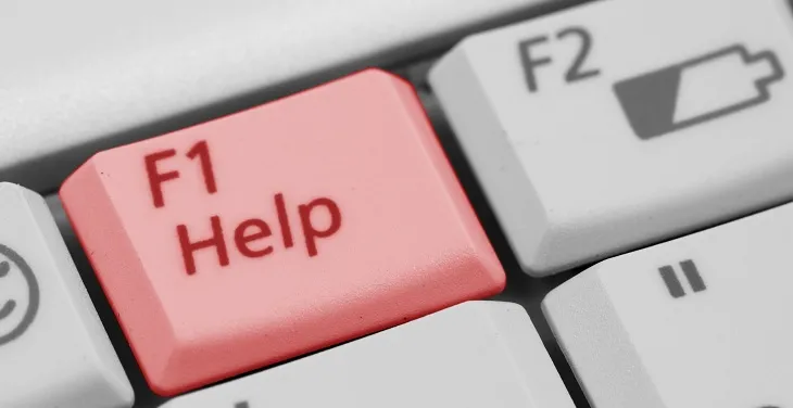 Hình ảnh minh họa việc mở cửa sổ hỗ trợ người dùng khi nhấn phím chức năng F1