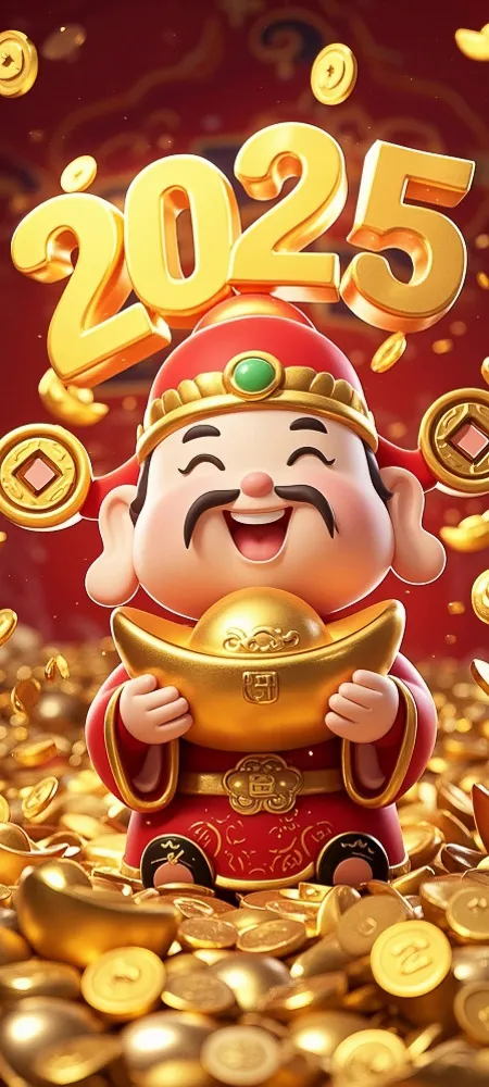 Hình nền điện thoại ông thần tài, xin vía may mắn đầu năm 1