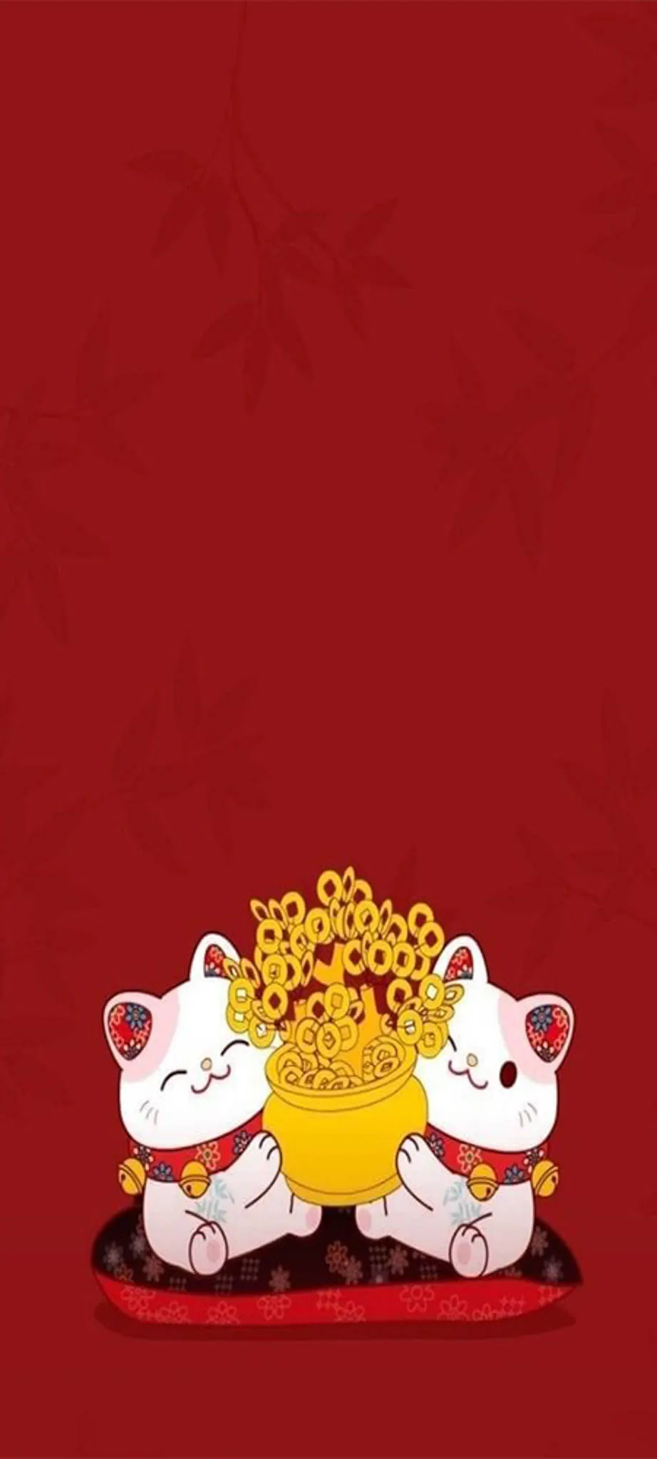 Hình nền Mèo thần tài may mắn 2