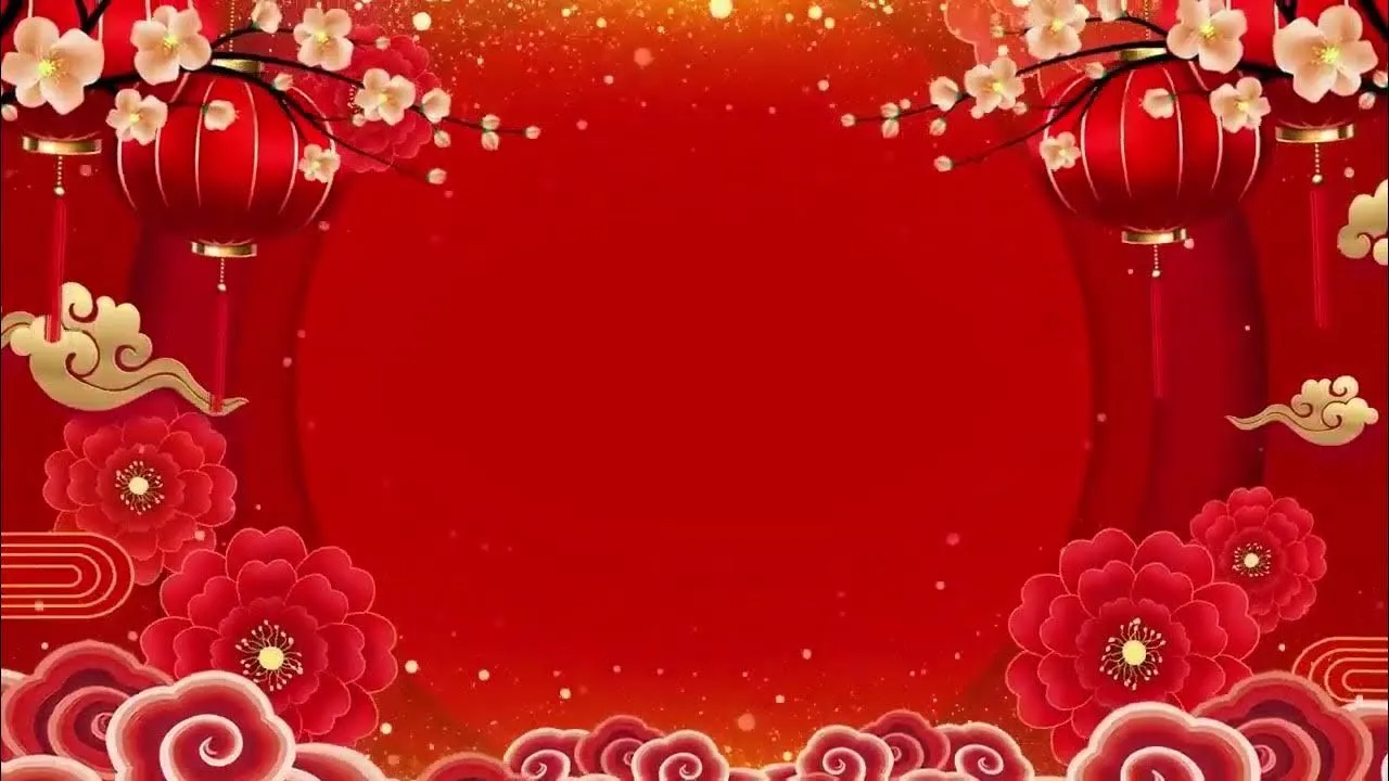 Hình nền ngày Tết đỏ rực rỡ