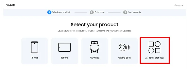 Chọn All other product