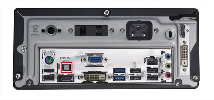 Kết nối cổng quang từ PC để trải nghiệm âm thanh không nhiễu điện từ