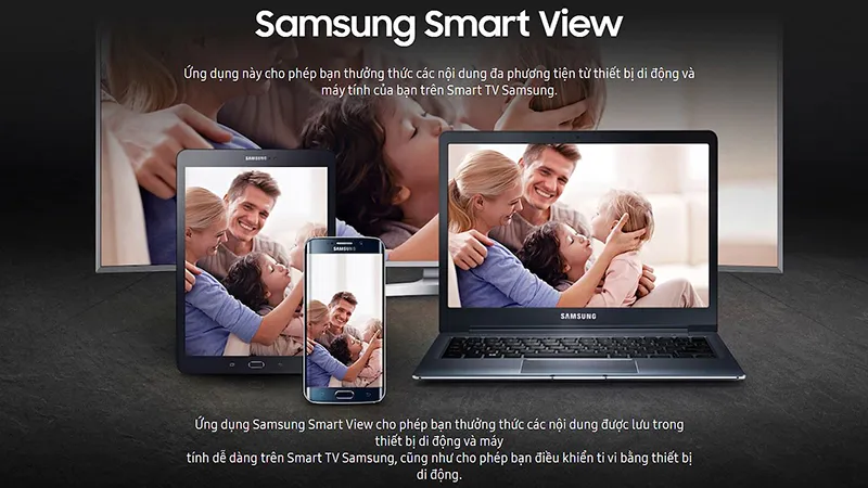 Giao diện khởi động của phần mềm Samsung Smart View trên hệ điều hành Windows