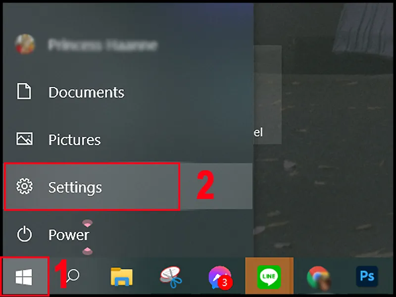 Mở ứng dụng Settings trên Windows để thiết lập đồng bộ hóa màn hình