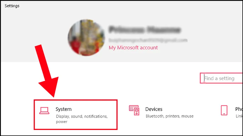 Vào Menu System để quản lý cấu hình hiển thị đa màn hình