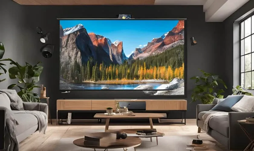 Nhân viên kỹ thuật hướng dẫn cách cắm dây cáp để tối ưu âm thanh khi dùng máy chiếu