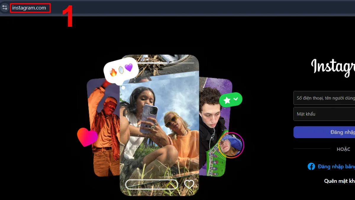 Cách xem kho lưu trữ tin Instagram trên máy tính - Bước 1