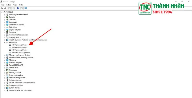 laptop dell bị khóa bàn phím