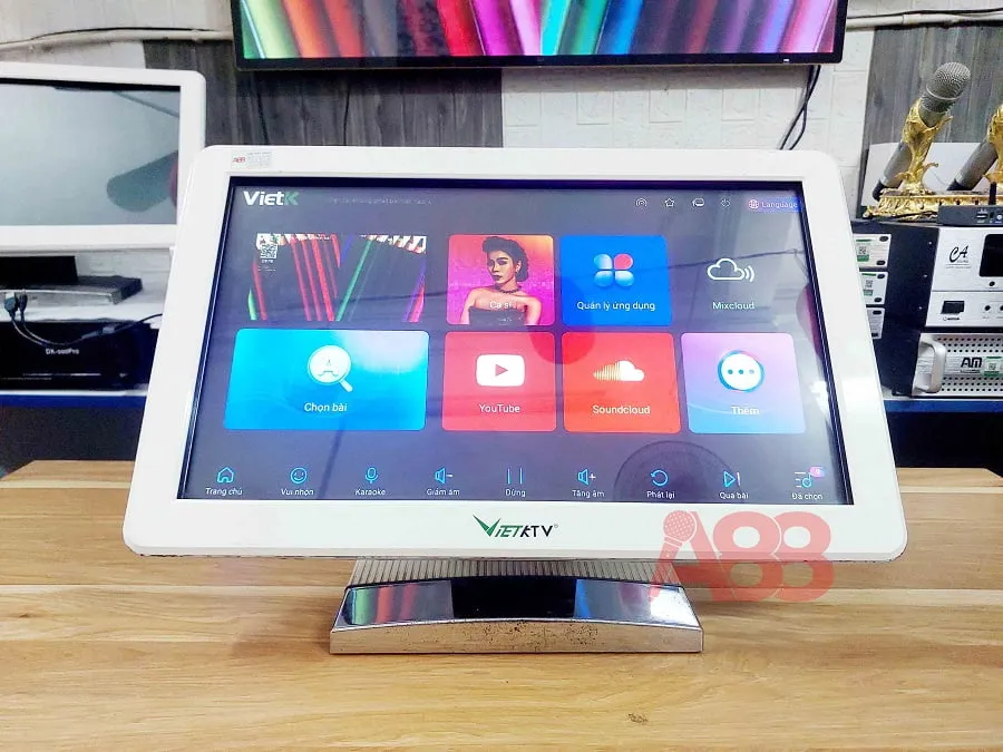 MÃ n hÃ¬nh cáº£m á»©ng VietKTV 21in cÅ©