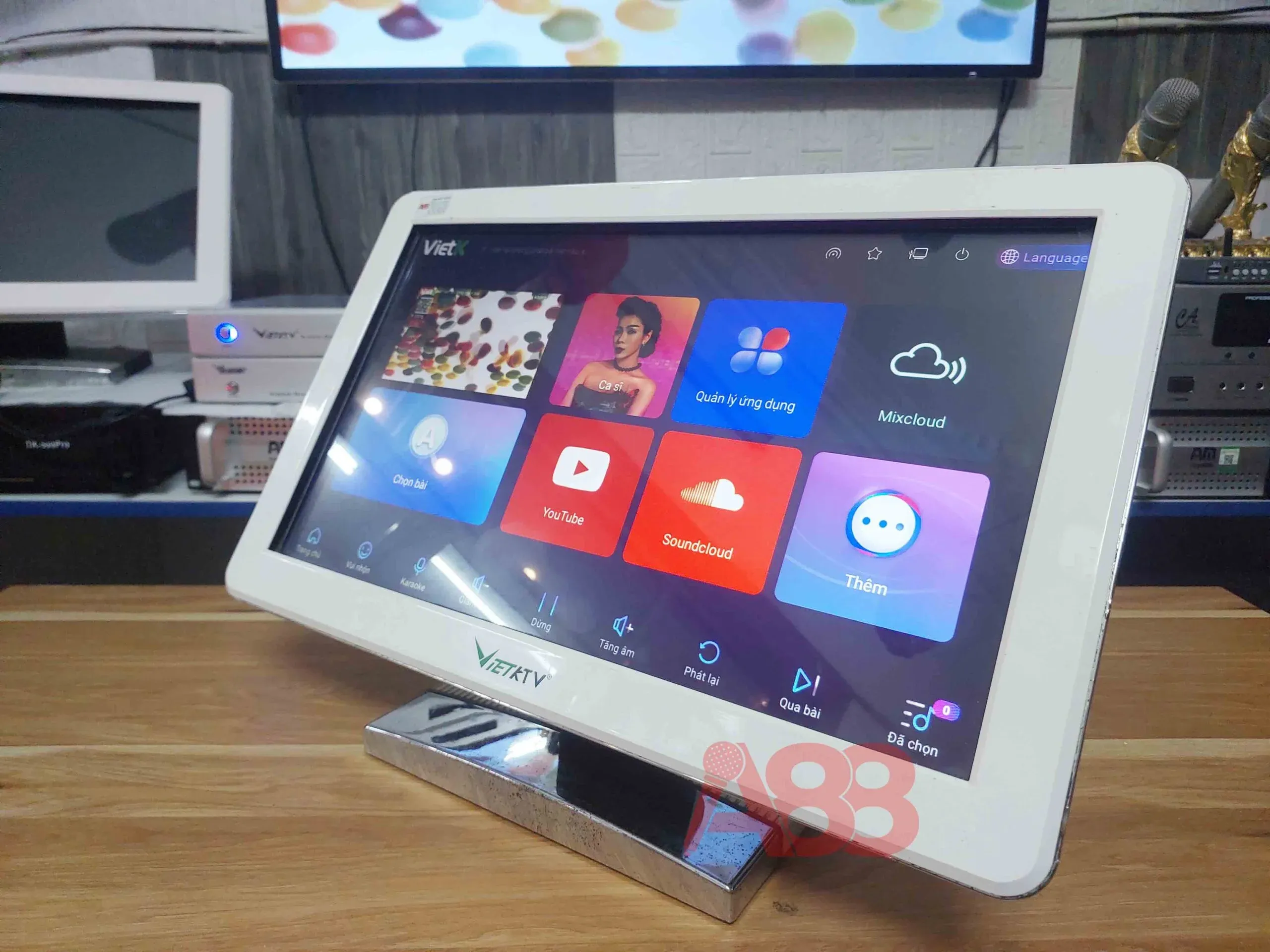 MÃ n hÃ¬nh cáº£m á»©ng VietKTV 21in cÅ©