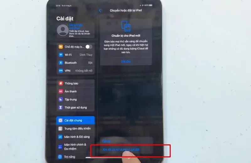 Cách khắc phục màn hình iPad bị nháy bằng khôi phục cài đặt gốc