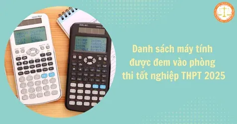 Thí sinh sử dụng máy tính bỏ túi thực hiện các phép tính toán trong phòng thi