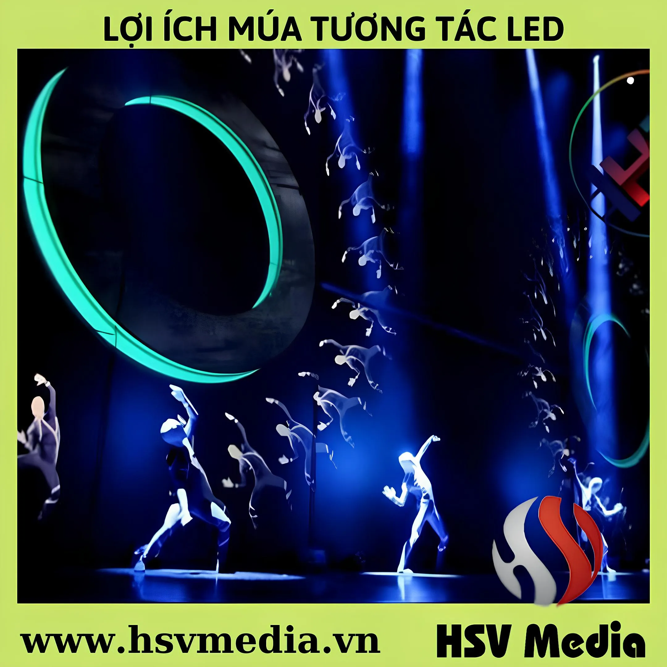 Cho thuê màn hình múa tương tác Led
