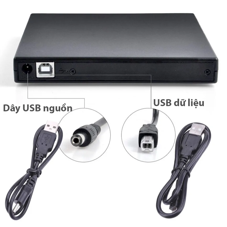 Đầu đọc đĩa DVD rời và các phụ kiện đi kèm