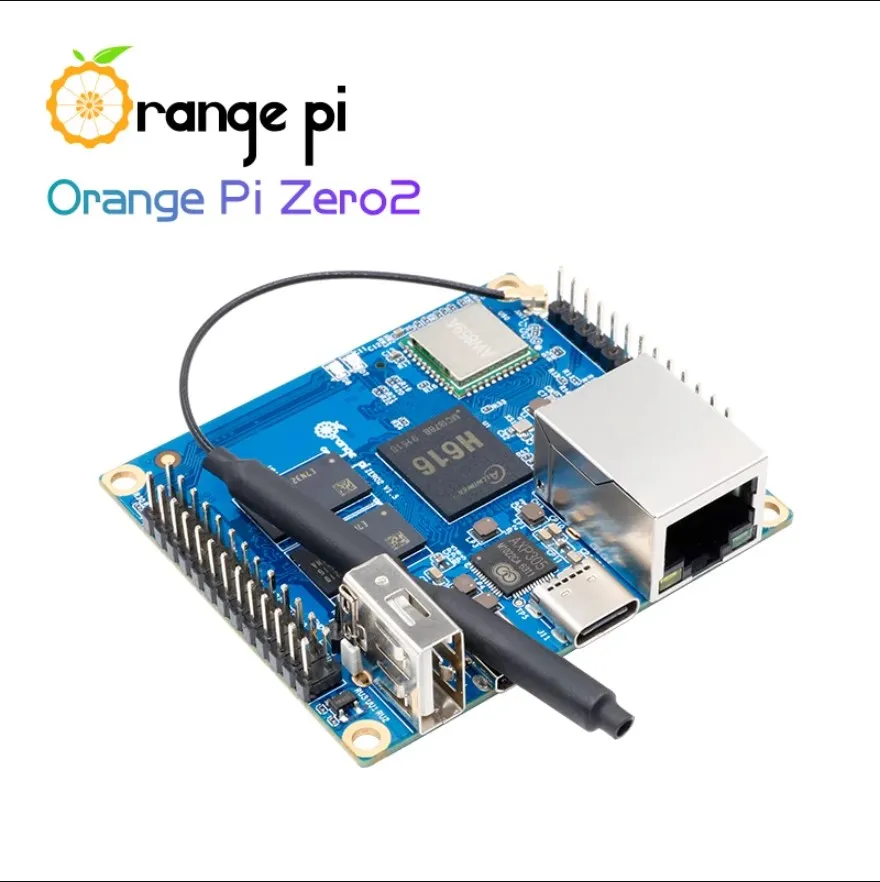 Mặt sau của Orange Pi Zero 2 hiển thị khe cắm thẻ nhớ MicroSD và các đường mạch in tinh xảo