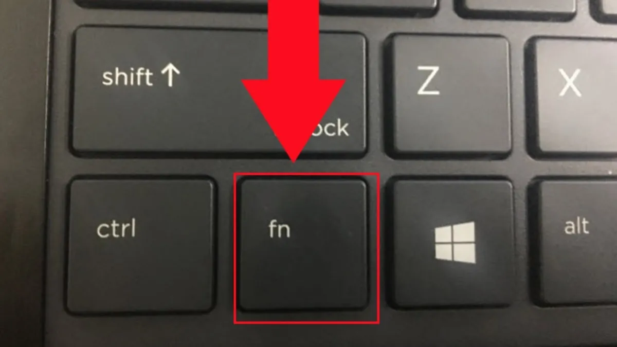 Vị trí phím Fn đặc trưng trên bàn phím laptop HP giúp kết hợp các chức năng hệ thống