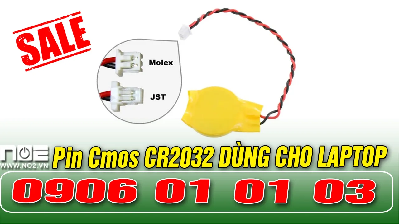 Pin CMOS laptop có dây