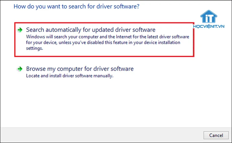 Cập nhật driver chuột trong Device Manager