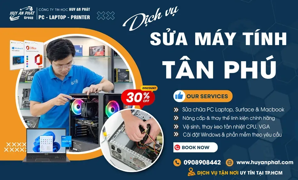 Sửa Máy Tính Tại Nhà Quận Tân Bình