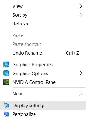 Giao diện Display Settings trong Windows, minh họa cài đặt hiển thị