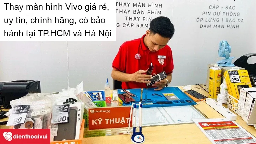 Dịch vụ thay màn hình Vivo tại Điện Thoại Vui