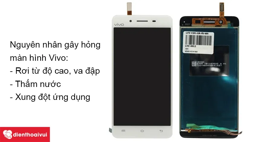 Nguyên nhân màn hình Vivo hỏng