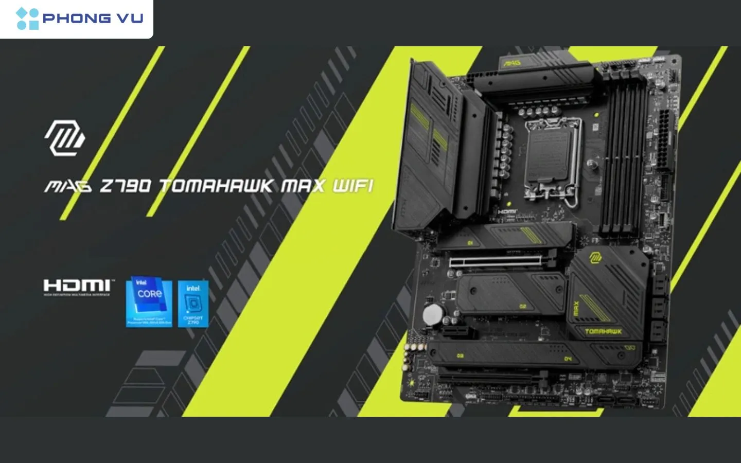 MSI MAG Z790 TOMAHAWK MAX WF với linh kiện chuẩn quân đội bền bỉ