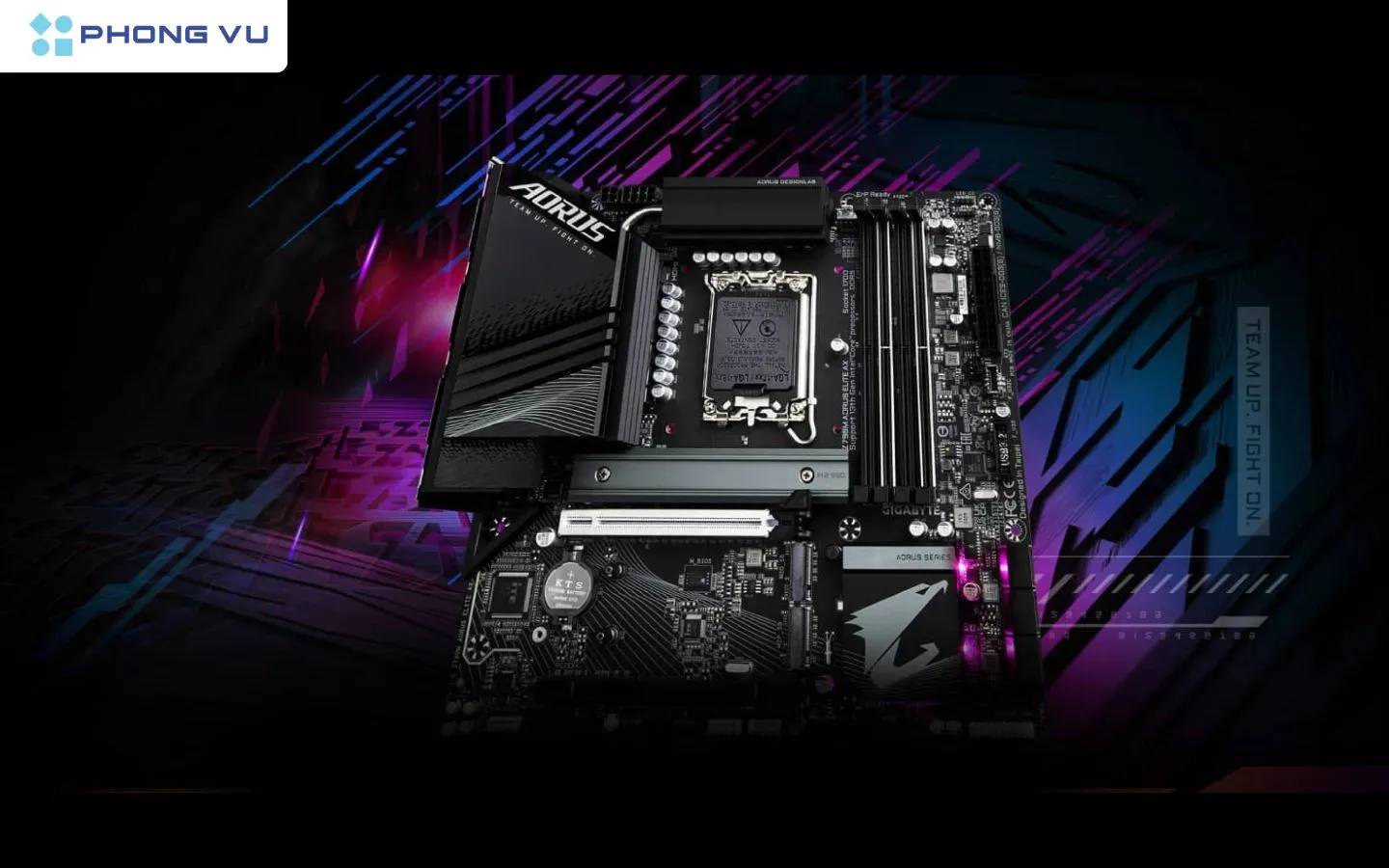 Bo mạch chủ Gigabyte Z790M AORUS ELITE AX kích thước nhỏ gọn nhưng mạnh mẽ