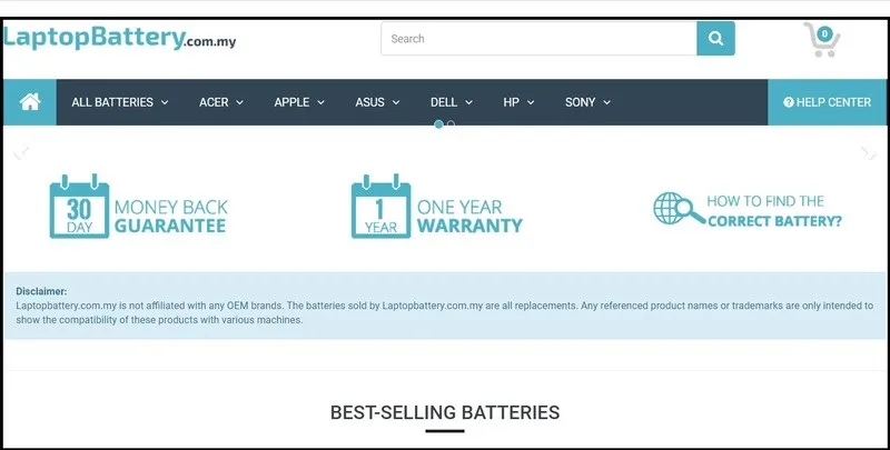 Tìm kiếm trên website: laptopbattery.com.my