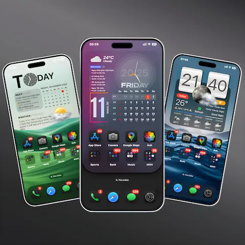 Bá»™ sÆ°u táº­p widget Ä'á»™c Ä'Ã¡o dÃ nh cho iPhone