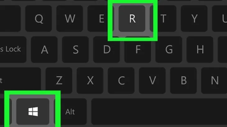 Nhấn tổ hợp phím Windows + R để mở hộp thoại Run