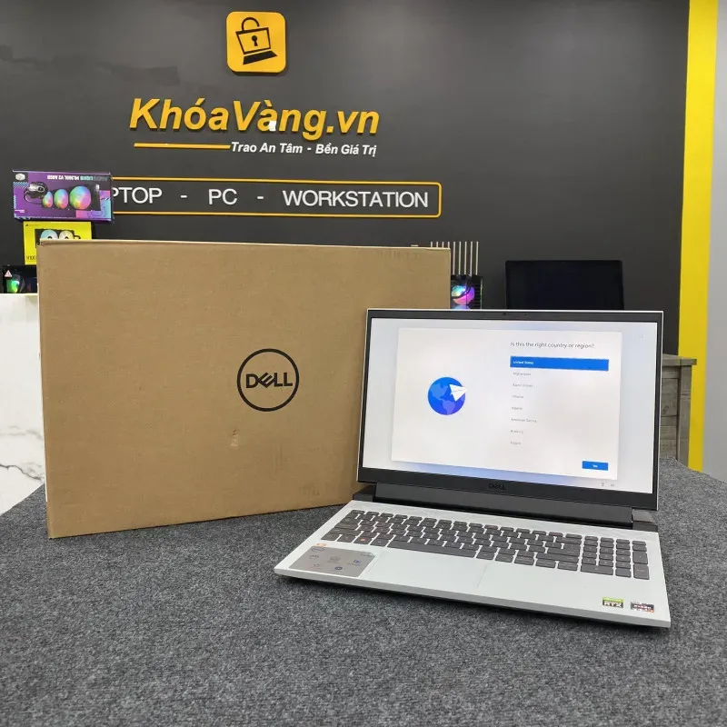Laptop Dell Gaming G15 5525 với thiết kế hầm hố và hệ thống tản nhiệt sau cực mạnh